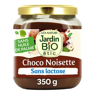 Image de Jardin bio étic Pâte à tartiner chocolat noisette Sans Gluten Certifié AB Bocal de 350g