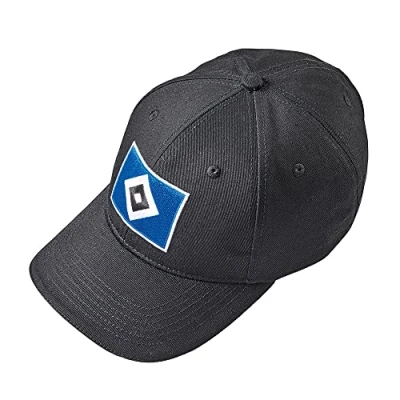 Afbeelding van HSV Hamburg SV Cap met logo, zwart, één maat, zwart.