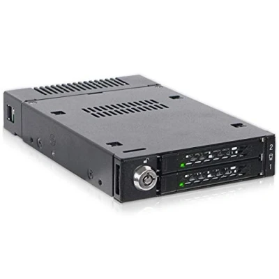 Afbeelding van Icy Dock ToughArmor MB834M2K B Rack van metaal voor NVMe M.2 PCIe 4.0, Via miniSAS HD SFF 8643, SSD 30 mm tot 110 in een externe 3,5 inch inbouwschacht