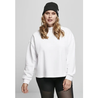 Afbeelding van Urban Classics Oversized HIGH NECK CREW Sweater, Dames, Maat: XXL, Brown