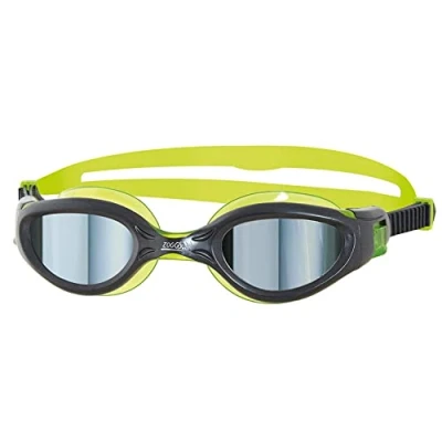Afbeelding van Zoggs Phantom Elite Mirror Junior Zwembril Black Lime, Mirrored Smoke