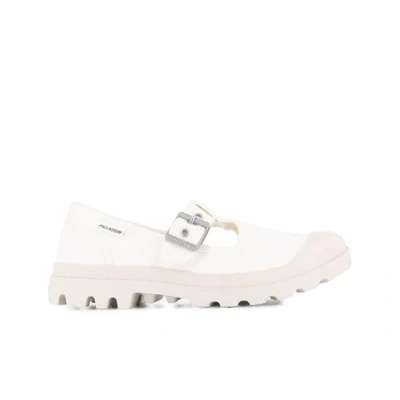 Afbeelding van Palladium Pampa M Jane Washed Mary Flat Uniseks, Zacht wit, 41.5 EU