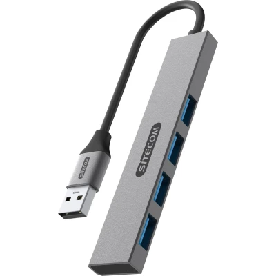 Afbeelding van Sitecom Usb a Hub Naar 4 X Zilver / Zwart (cn 5004)