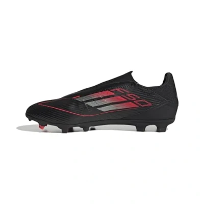 Afbeelding van adidas Performance F50 League Laceless FG/MG Voetbalschoenen met kunststof noppen, Heren, Maat: 46, Core black/iron metallic/lucid red