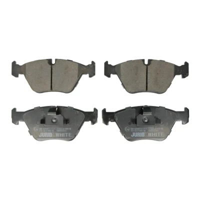 Afbeelding van Jurid 573002JC Remblokkenset White Low Dust Keramiek Geschikt voor slijtage waarschuwingscontact BMW: 5 Saloon, Touring