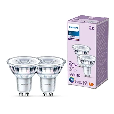 Afbeelding van Philips LED Spot 50 W GU10 Koelwit licht 2 stuks