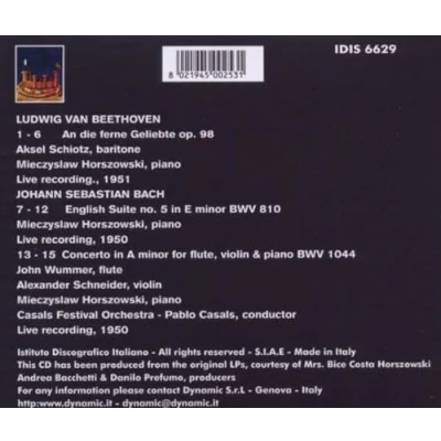 Afbeelding van An Die Ferne Geliebte/English Suite