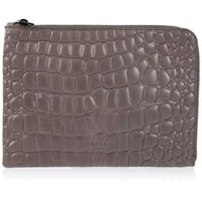 Afbeelding van LIEBESKIND BERLIN Tafelkleed Paper Bag Croco Tablet Case Rock Donkergrijs