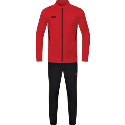 Afbeelding van Polyesterpak Challenge Rood/zwart / S
