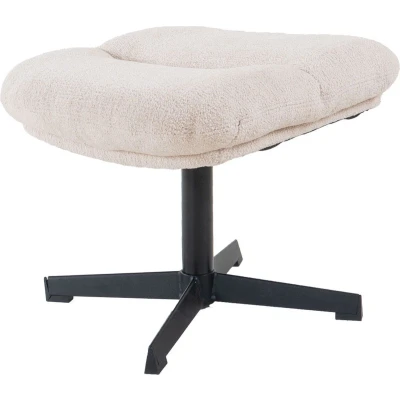 Afbeelding van Home67 Hocker Dorus Bouclé Naturel