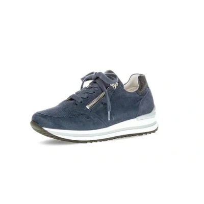 Afbeelding van Gabor Comfort Sneakers laag river/marine, Dames, Maat: 38.5, River/marine Veloursleer