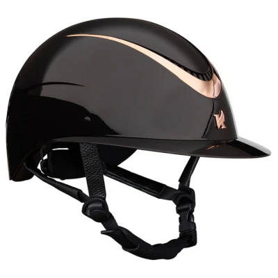 Afbeelding van Karben by Shires Cap Alina Ellipse Zwart/Rosegold 55 57cm