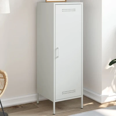 Afbeelding van Hoge kast 36x39x113 cm staal wit