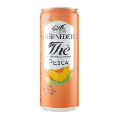 Image de San Benedetto 48 X The&#039; Peach Ice Tea Drink Beverage Single Doses , 330 Ml (Lot De 24)