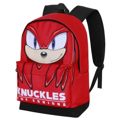 Afbeelding van Karactermania SEGA Sonic The Hedgehog Knuckles Sight HS FAN 2.2 Rugzak Handbagage Backpack met trolley bevestiging Rugtas Rood