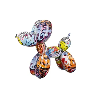 Afbeelding van Gilde Design Ballon Hond Pop Art Polyresin 25 cm hoog