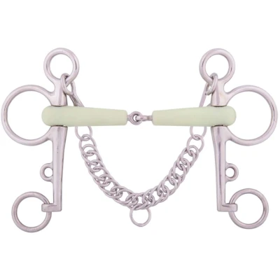 Afbeelding van BR Apple Mouth pelhambit 18 mm grijs maat:12,5