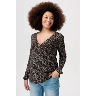 Afbeelding van Noppies Janice Blouse, Dames, Maat: XS, Black flower