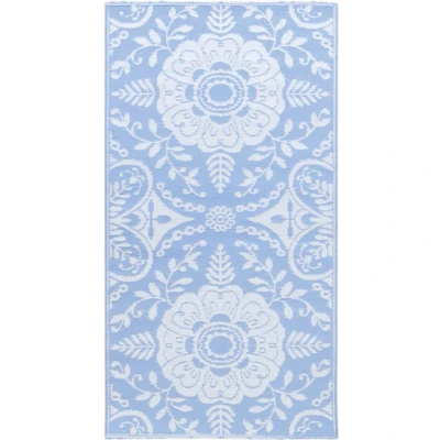 Afbeelding van vidaXL Buitenkleed 120x180 cm PP babyblauw
