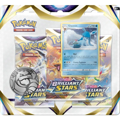 Afbeelding van Pokemon: 3 Booster Blister Sword &amp; Shield Brilliant Stars (Leafeon)