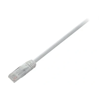 Image de V7 Cordon de raccordement RJ 45 (M) pour 2 m UTP CAT 6 moulé, sans crochet blanc