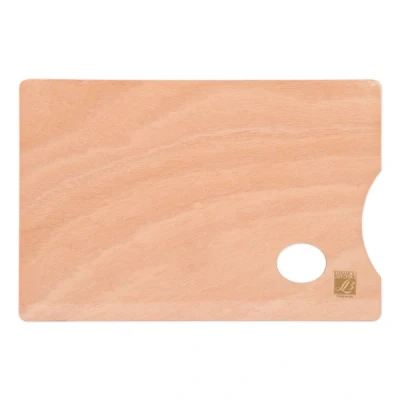 Image de Lefranc Bourgeois palette en bois rectangle 33 x 22 cm