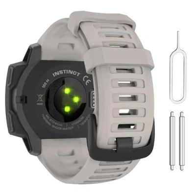 Afbeelding van MoKo Vervangende polsband van zachte siliconen, compatibel met Instinct/Instinct/Instinct Taktic/Instinct Solar/Camo/Surf/Tide 22 mm GPS horloge