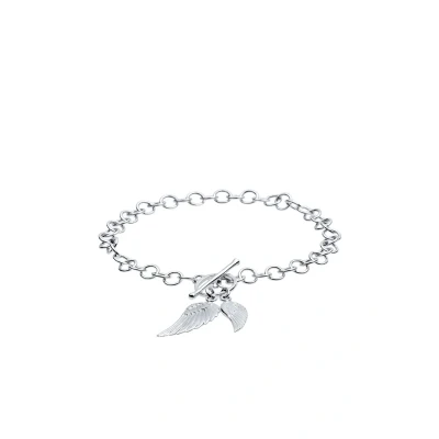 Afbeelding van Elli WING Armband, Dames, Maat: 18, Silber
