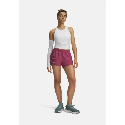 Afbeelding van Under Armour Flyby Korte broeken Fuchsia dusk, Dames, Maat: Large, dusk