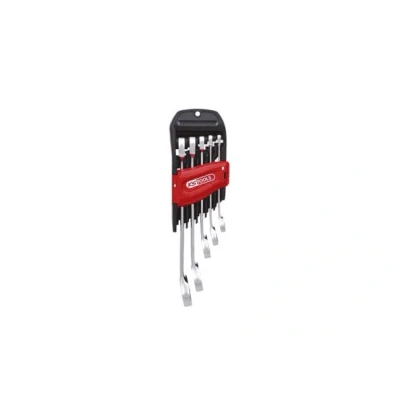 Afbeelding van KS TOOLS 503.4605 Set ratelringsteeksleutels 72 19, 8 Chroom vanadium staal