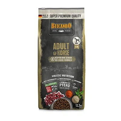 Afbeelding van BELCANDO Adult GF Horse Hondenvoer [12,5 kg] Graanvrij droogvoer met paard Complete voeding voor volwassen honden van alle rassen vanaf 1 jaar