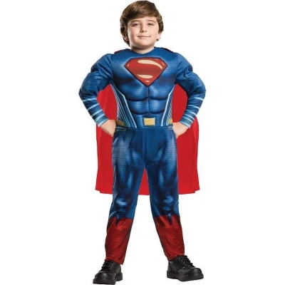 Afbeelding van Rubie&#039;s Blauwe Superman Verkleedkostuum Jongens Maat 128