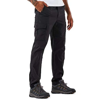 Afbeelding van YAWHO Wandelbroek voor heren, outdoorbroek, trekkingbroek, softshellbroek, functionele broek, cargobroek, sneldrogend, waterdicht, winddicht, 105 blauw., M