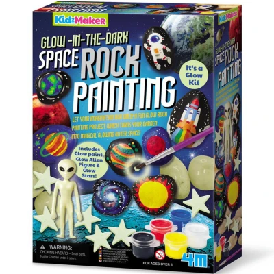 Afbeelding van 4m stenen verven glow in the dark ruimte
