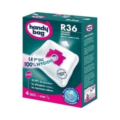Image de Handy bag r 36 sac aspirateur microfibre anti allergène + filtre moteur rowenta artec 2 silence force