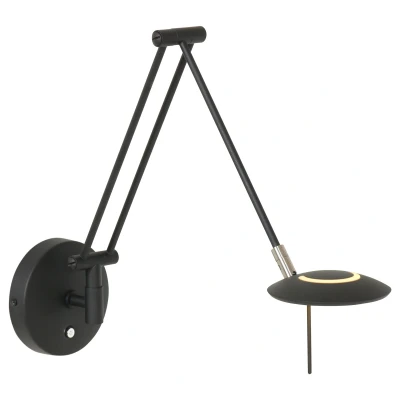 Afbeelding van Wandlamp Steinhauer Zodiac LED Zwart