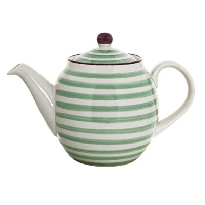 Afbeelding van Bloomingville Patrizia 21105933 theepot van aardewerk, inhoud 1200 ml, vaatwasmachinebestendig