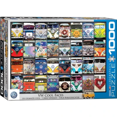 Afbeelding van Eurographics VW BUS COOL Faces Puzzel voor kinderen, Maat: One Size, Multi coloured