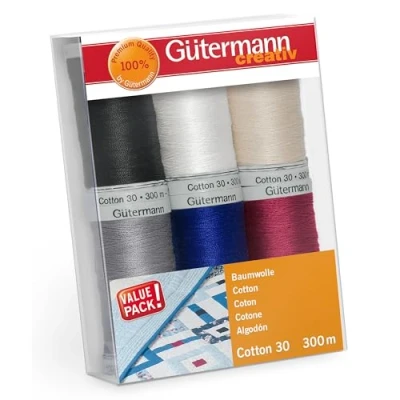 Afbeelding van GÜTERMANN NAAIGARENSET COTTON NR.30 6X300M 1ST