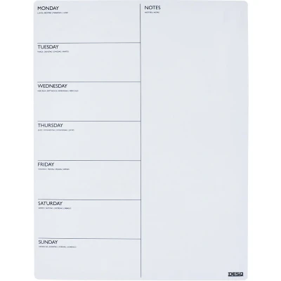 Afbeelding van Magnetische planner Desq week 40x30cm magnetisch