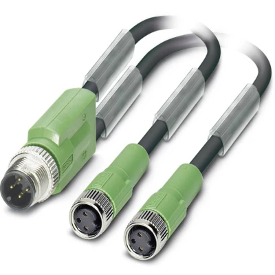Afbeelding van Phoenix Contact 1671360 Sensor/actuator connector, geassembleerd M12 Aantal polen: 3 Adapter, Y vorm 3.00 m 1 stuk(s)