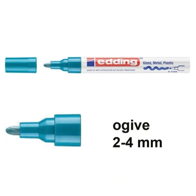 Image de edding marqueur peinture 7500, pointe ogive, bleu clair