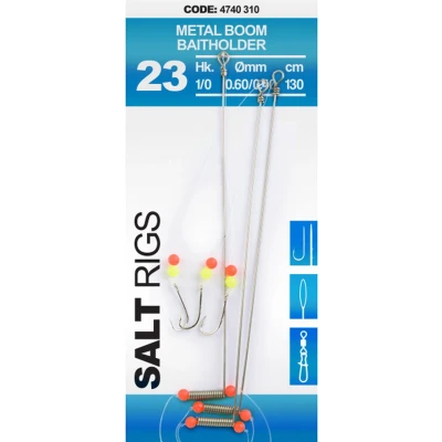 Afbeelding van Spro Salt Rig 23 Metal Boom Baitholders #6 Zeevis onderlijn