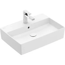 Afbeelding van Villeroy &amp; Boch Memento 2.0 opzetwastafel stone white ceramic+ (60 x