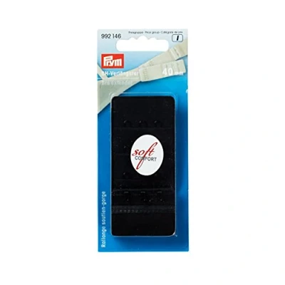 Afbeelding van Prym BH verlengstuk 40 mm 3 haakjes Zwart