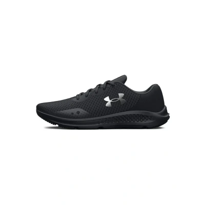 Afbeelding van Under Armour Dames Ua Charged Pursuit 3 hardloopschoenen visuele demping dames, zwart.