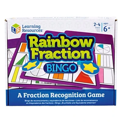 Afbeelding van Regenboog breuken bingo educatief spel