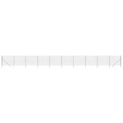 Afbeelding van vidaXL Draadgaashek 1,8x25 m gegalvaniseerd staal antracietkleurig