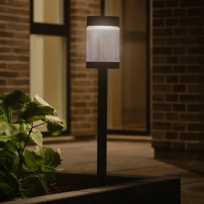Afbeelding van Solar tuinpadverlichting Coupar, zwart, aluminium, IP44