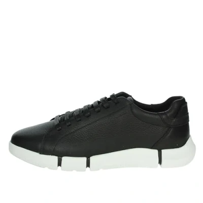 Afbeelding van Geox Sneakers laag black, Heren, Maat: 44, Black Leer